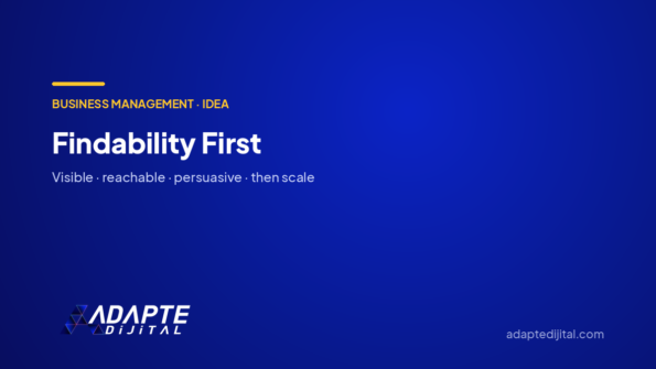 Findability First — Adapte Dijital cover image