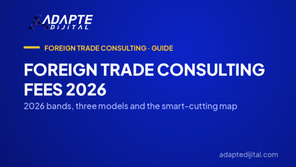 Foreign Trade Consulting Fees 2026 — 2026 bands, three models and the smart-cutting map