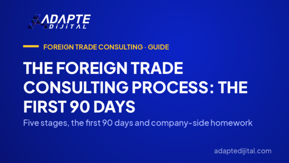 The Foreign Trade Consulting Process: The First 90 Days — Five stages, the first 90 days and company-side homework