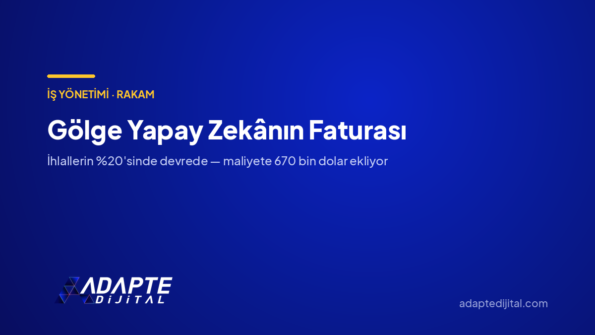 Gölge Yapay Zekânın Faturası — Adapte Dijital kapak görseli