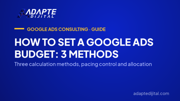 How to Set a Google Ads Budget: 3 Methods — Three calculation methods, pacing control and allocation