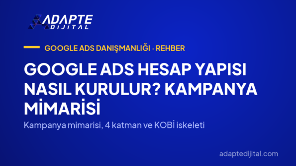 Google Ads Hesap Yapısı Nasıl Kurulur? Kampanya Mimarisi — Kampanya mimarisi, 4 katman ve KOBİ iskeleti