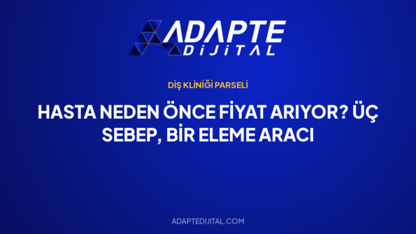 Hasta Neden Önce Fiyat Arıyor? Üç Sebep, Bir Eleme Aracı — Adapte Dijital kapak görseli