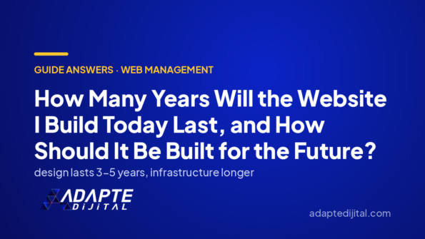 How Many Years Will the Website I Build Today Last, and How Should It Be Built for the Future? — Adapte Dijital cover image