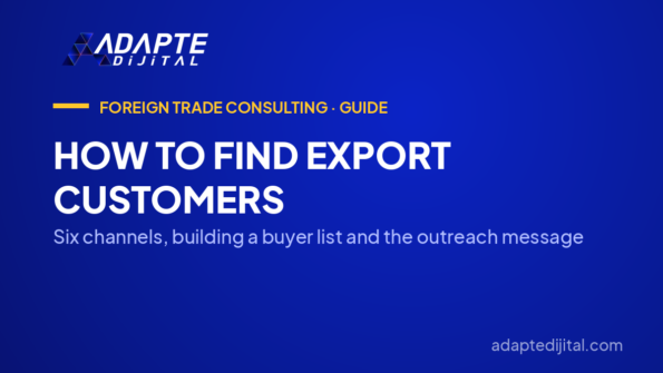 How to Find Export Customers — Six channels, building a buyer list and the outreach message