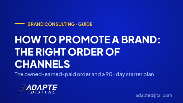 How to Promote a Brand: The Right Order of Channels — The owned-earned-paid order and a 90-day starter plan