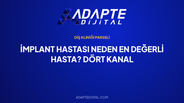 İmplant Hastası Neden En Değerli Hasta? Dört Kanal — Adapte Dijital kapak görseli