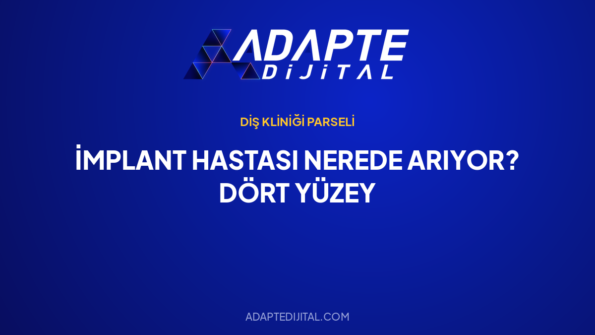 İmplant Hastası Nerede Arıyor? Dört Yüzey — Adapte Dijital kapak görseli