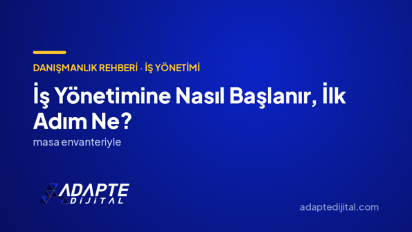 İş Yönetimine Nasıl Başlanır, İlk Adım Ne? — Adapte Dijital kapak görseli