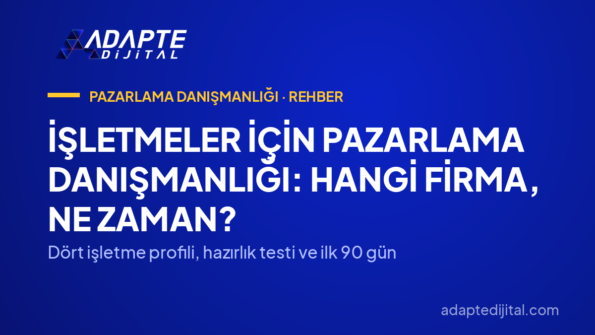 İşletmeler İçin Pazarlama Danışmanlığı: Hangi Firma, Ne Zaman? — Dört işletme profili, hazırlık testi ve ilk 90 gün