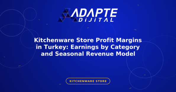 Kitchenware Store Profit Margins in Turkey: Earnings by Category and Seasonal Revenue Model — Adapte Dijital kapak görseli