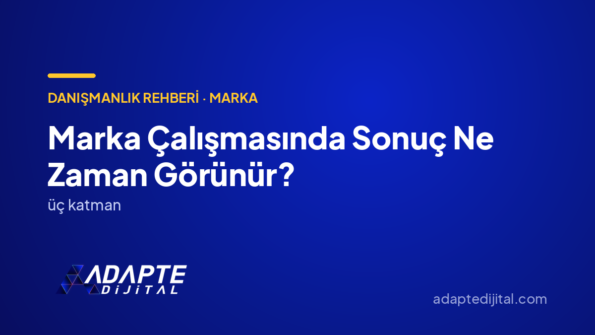 Marka Çalışmasında Sonuç Ne Zaman Görünür? — Adapte Dijital kapak görseli