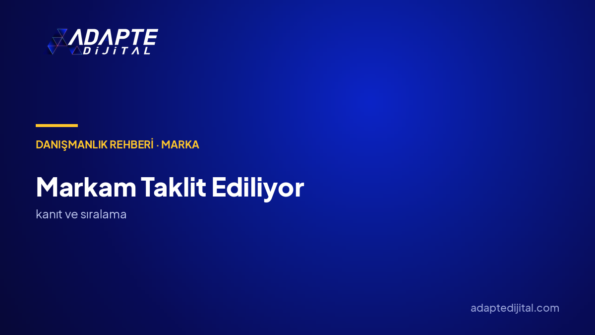 Markam taklit ediliyor, ne yapmalıyım?