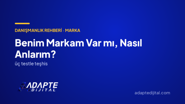 Benim Markam Var mı, Nasıl Anlarım? — Adapte Dijital kapak görseli