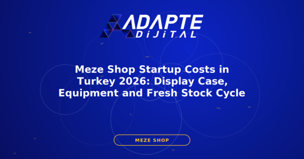 Meze Shop Startup Costs in Turkey 2026: Display Case, Equipment and Fresh Stock Cycle — Adapte Dijital kapak görseli