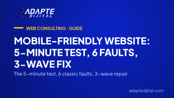 Mobile-Friendly Website: 5-Minute Test, 6 Faults, 3-Wave Fix — The 5-minute test, 6 classic faults, 3-wave repair
