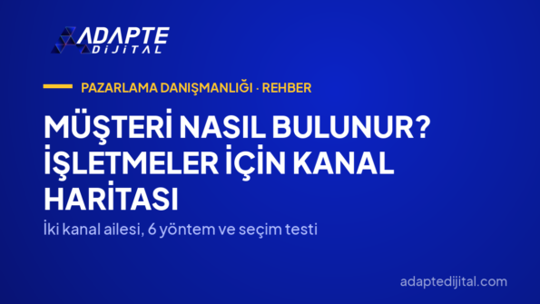 Müşteri Nasıl Bulunur? İşletmeler İçin Kanal Haritası — İki kanal ailesi, 6 yöntem ve seçim testi