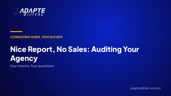 The report looks good but sales do not — how do I audit the agency?