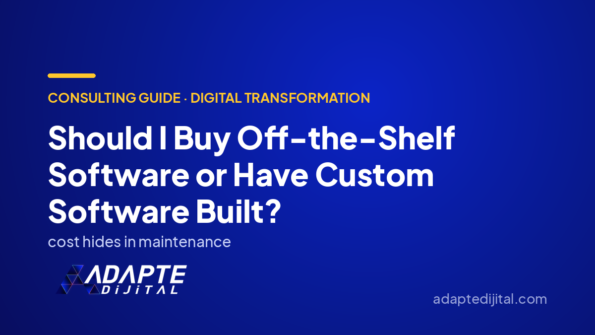 Should I Buy Off-the-Shelf Software or Have Custom Software Built? — Adapte Dijital cover image