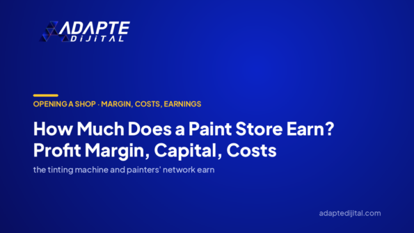 How Much Does a Paint Store Earn? Profit Margin, Capital, Costs — Adapte Dijital cover image