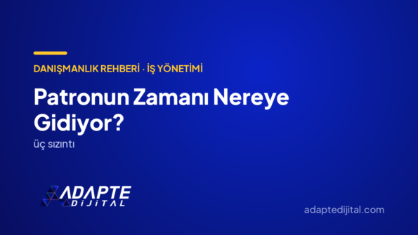 Patronun Zamanı Nereye Gidiyor? — Adapte Dijital kapak görseli