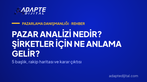 Pazar Analizi Nedir? Şirketler İçin Ne Anlama Gelir? — 5 başlık, rakip haritası ve karar çıktısı