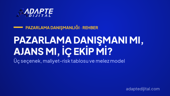 Pazarlama Danışmanı mı, Ajans mı, İç Ekip mi? — Üç seçenek, maliyet-risk tablosu ve melez model