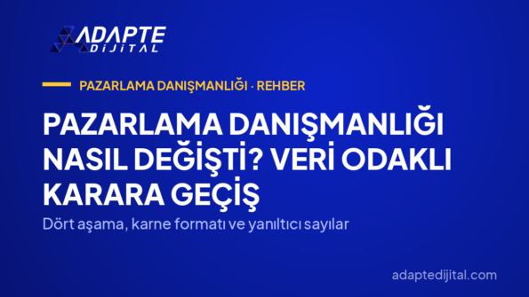 Pazarlama Danışmanlığı Nasıl Değişti? Veri Odaklı Karara Geçiş — Dört aşama, karne formatı ve yanıltıcı sayılar
