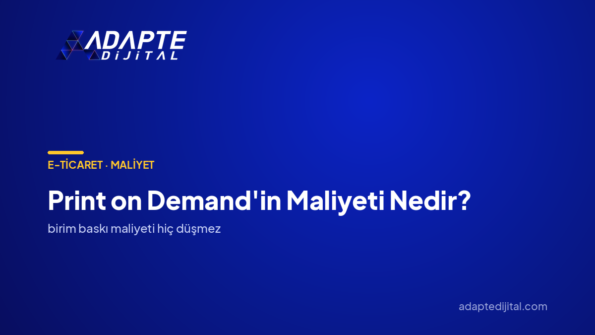 Print on Demand'in Maliyeti Nedir? — Adapte Dijital kapak görseli
