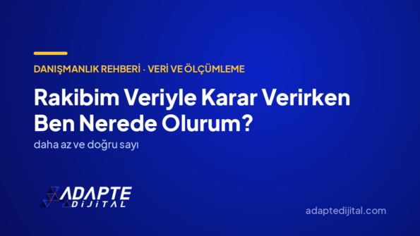 Rakibim Veriyle Karar Verirken Ben Nerede Olurum? — Adapte Dijital kapak görseli