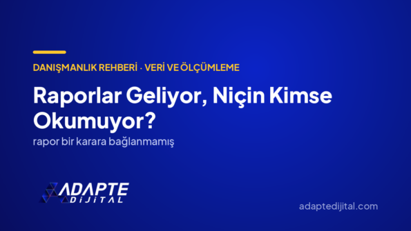 Raporlar Geliyor, Niçin Kimse Okumuyor? — Adapte Dijital kapak görseli
