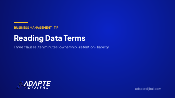 Reading Data Terms — Adapte Dijital cover image