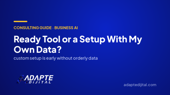 Ready Tool or a Setup With My Own Data? — Adapte Dijital cover image