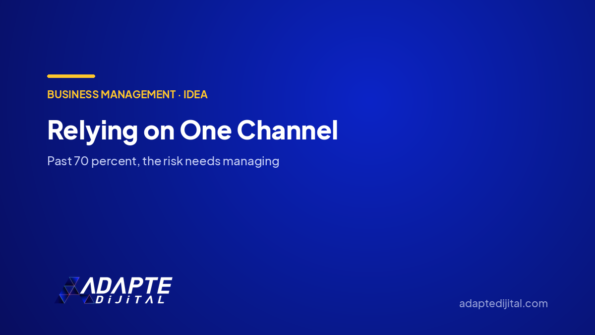 Relying on One Channel — Adapte Dijital cover image
