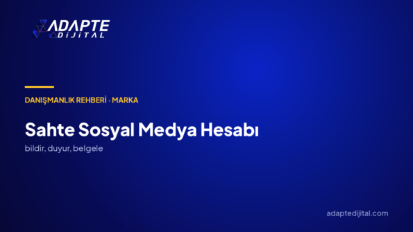 Adımıza sahte sosyal medya hesabı açılmış