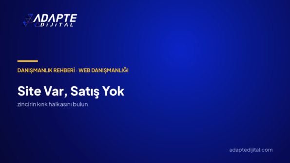 Site Var, Satış Yok: Neden ve Nasıl Düzelir?