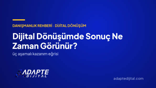 Dijital Dönüşümde Sonuç Ne Zaman Görünür? — Adapte Dijital kapak görseli
