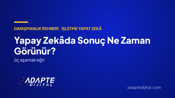 Yapay Zekâda Sonuç Ne Zaman Görünür? — Adapte Dijital kapak görseli