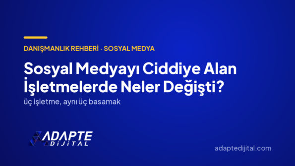 Sosyal Medyayı Ciddiye Alan İşletmelerde Neler Değişti? — Adapte Dijital kapak görseli