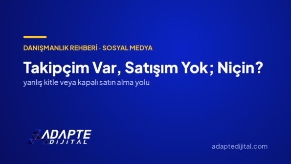Takipçim Var, Satışım Yok; Niçin? — Adapte Dijital kapak görseli
