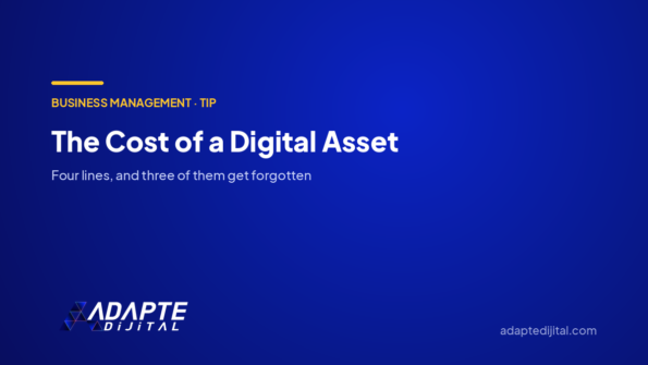 The Cost of a Digital Asset — Adapte Dijital cover image