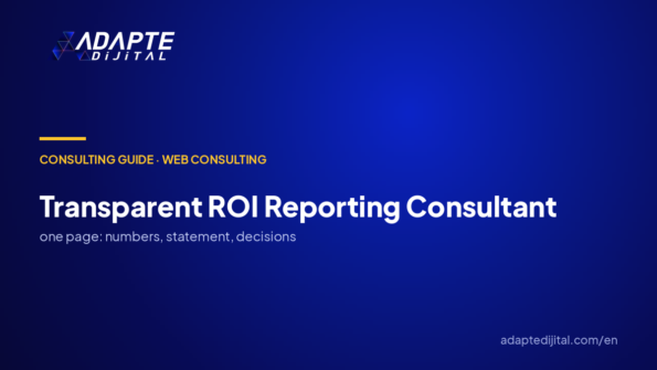 Choosing a Consultant with Transparent ROI Reporting