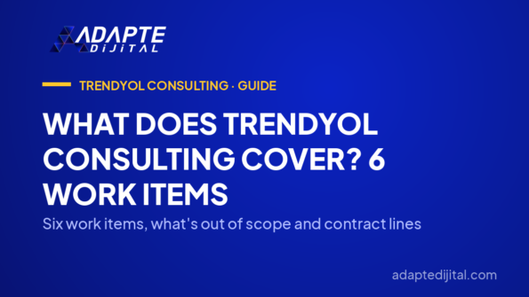 What Does Trendyol Consulting Cover? 6 Work Items — Six work items, what's out of scope and contract lines