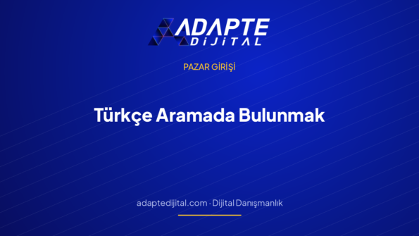 Türkçe Aramada Bulunmak: Çeviri Neden Yetmez? — Adapte Dijital kapak görseli