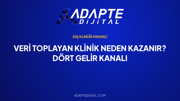 Veri Toplayan Klinik Neden Kazanır? Dört Gelir Kanalı — Adapte Dijital kapak görseli