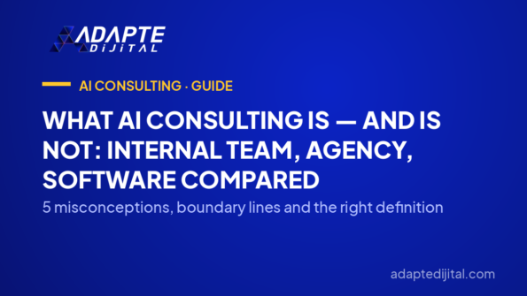 What AI Consulting Is — and Is Not: Internal Team, Agency, Software Compared — 5 misconceptions, boundary lines and the right definition