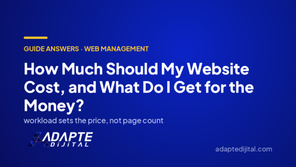How Much Should My Website Cost, and What Do I Get for the Money? — Adapte Dijital cover image