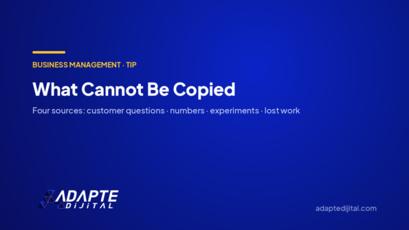 What Cannot Be Copied — Adapte Dijital cover image