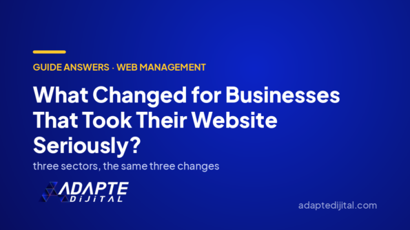 What Changed for Businesses That Took Their Website Seriously? — Adapte Dijital cover image
