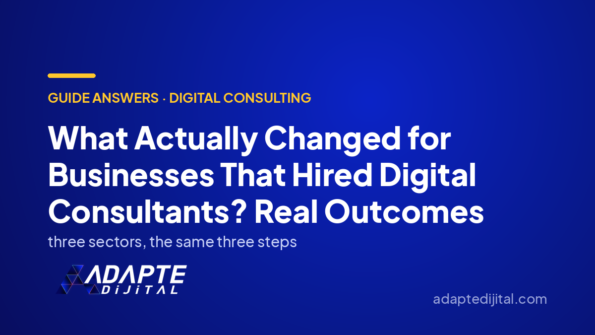 What Actually Changed for Businesses That Hired Digital Consultants? Real Outcomes — Adapte Dijital cover image